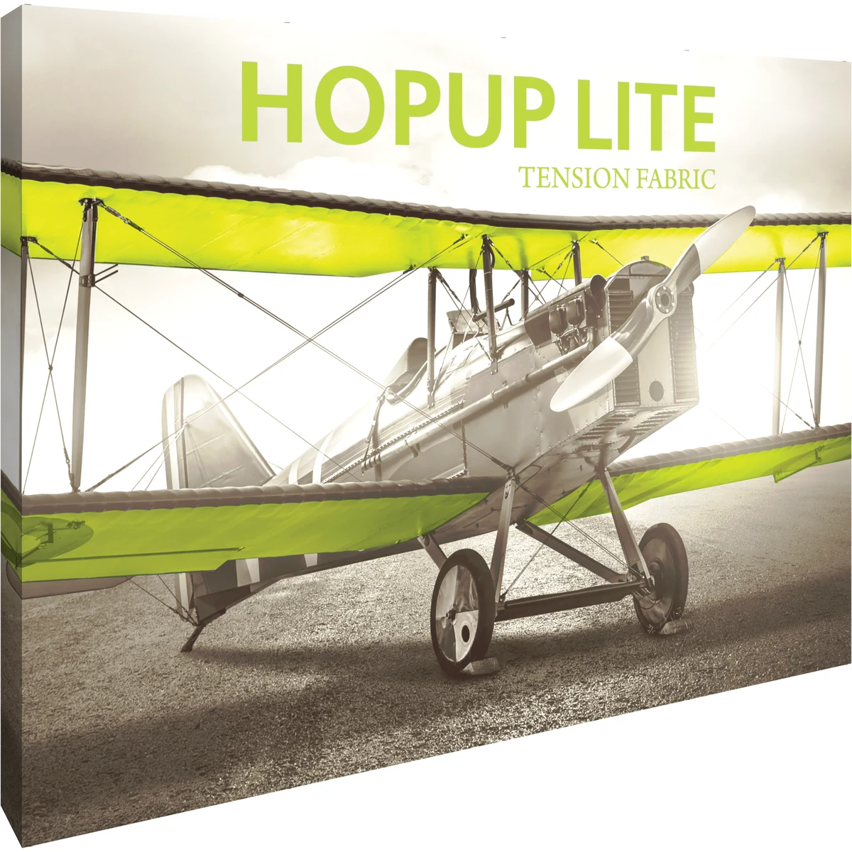 Hopup Lite 10ft Straight Full Height Tension Fabric Display & Fitted Graphic 1