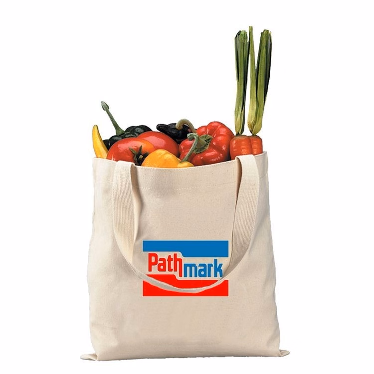 12 Oz. Canvas Promotional Tote Bag w/ Web Handles (15"x16")
