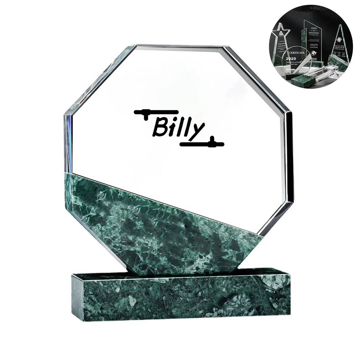 Customized Marble Crystal Trophy 1