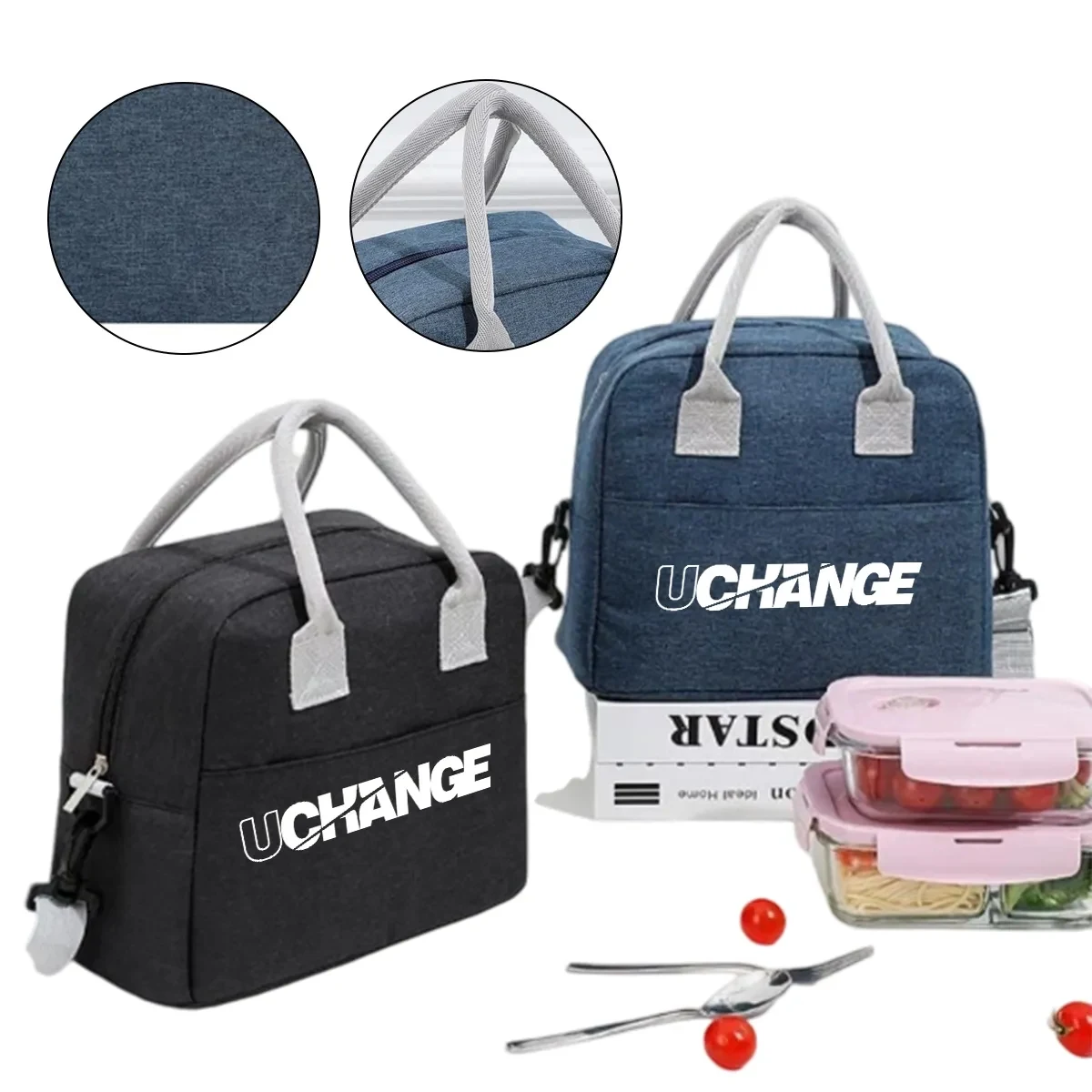 9L Lunch Box Lunch Bag for Women Adults Men, Reusable Cute Lunch Pail bag - Leakproof, Insulated 1