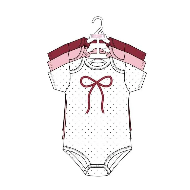 3pk Girls Short Sleeve Creepers Size 0-9M 1