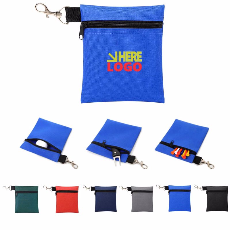 Zipper Golf Tee Ball Pouch