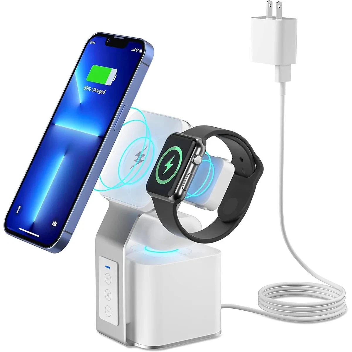 4 in 1Wireless Blue-Tooth Speaker Magnetic Charging Stand 1