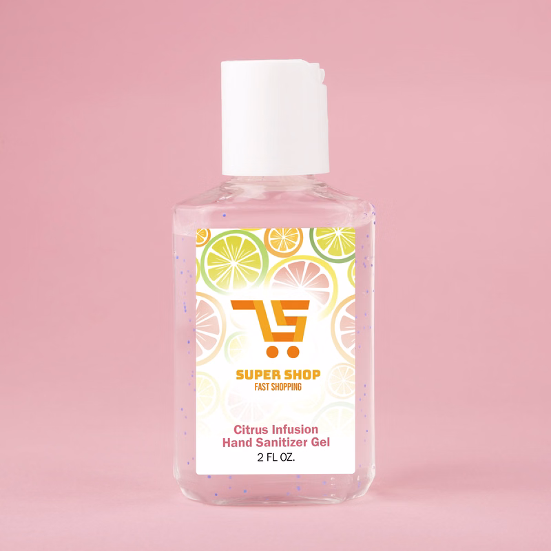 2oz Travel Gel Hand Sanitizer With Moisturizing Beads