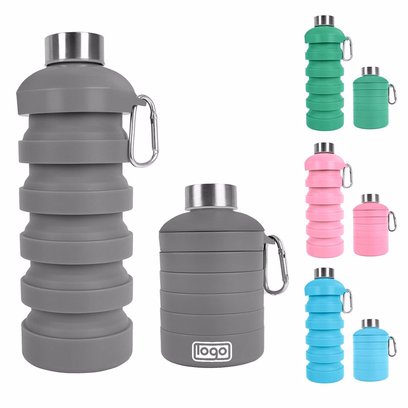 34oz Large Capacity Outdoor Retractable Folding Water Bottle