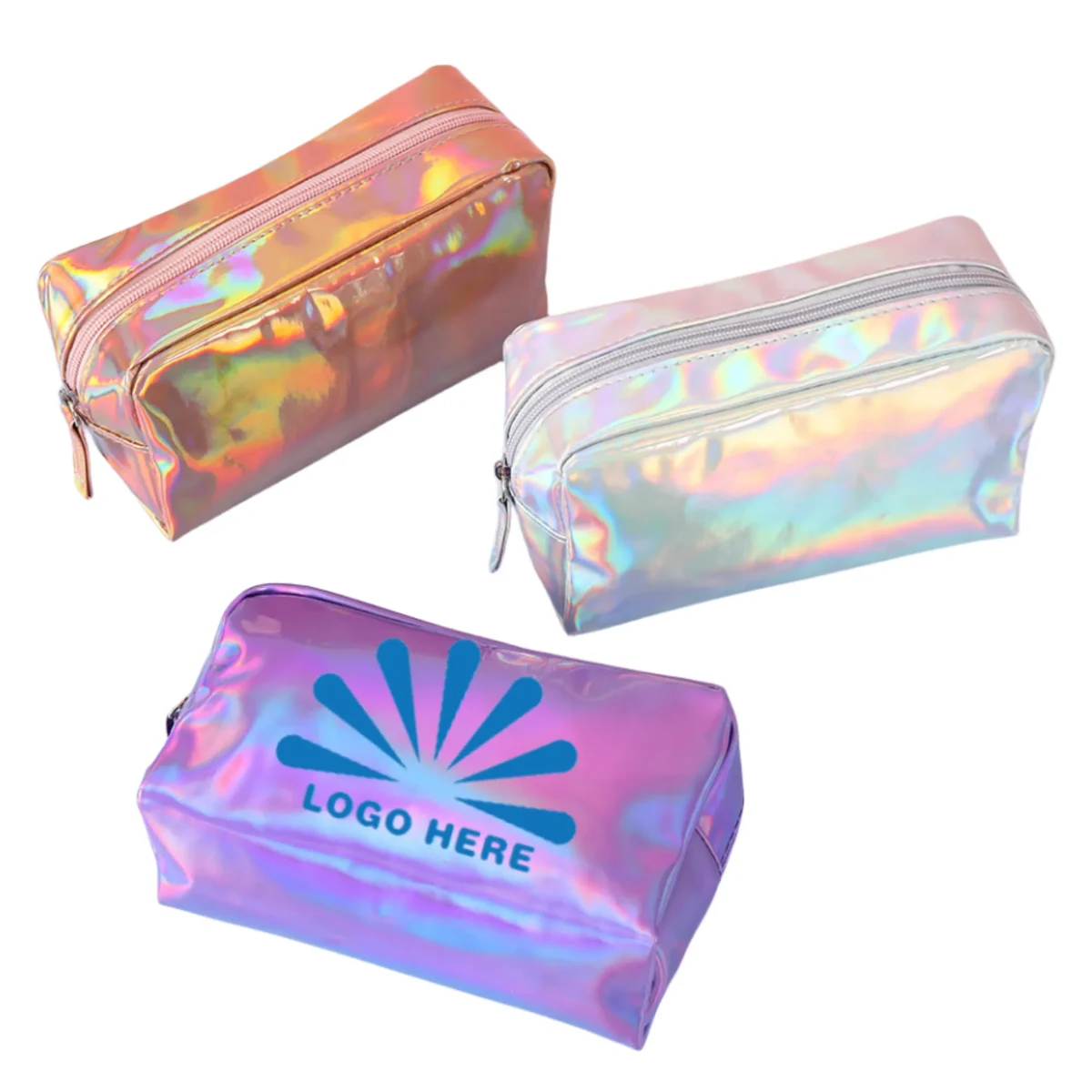 Laser Holographic Transparent Cosmetic Makeup Bag 1