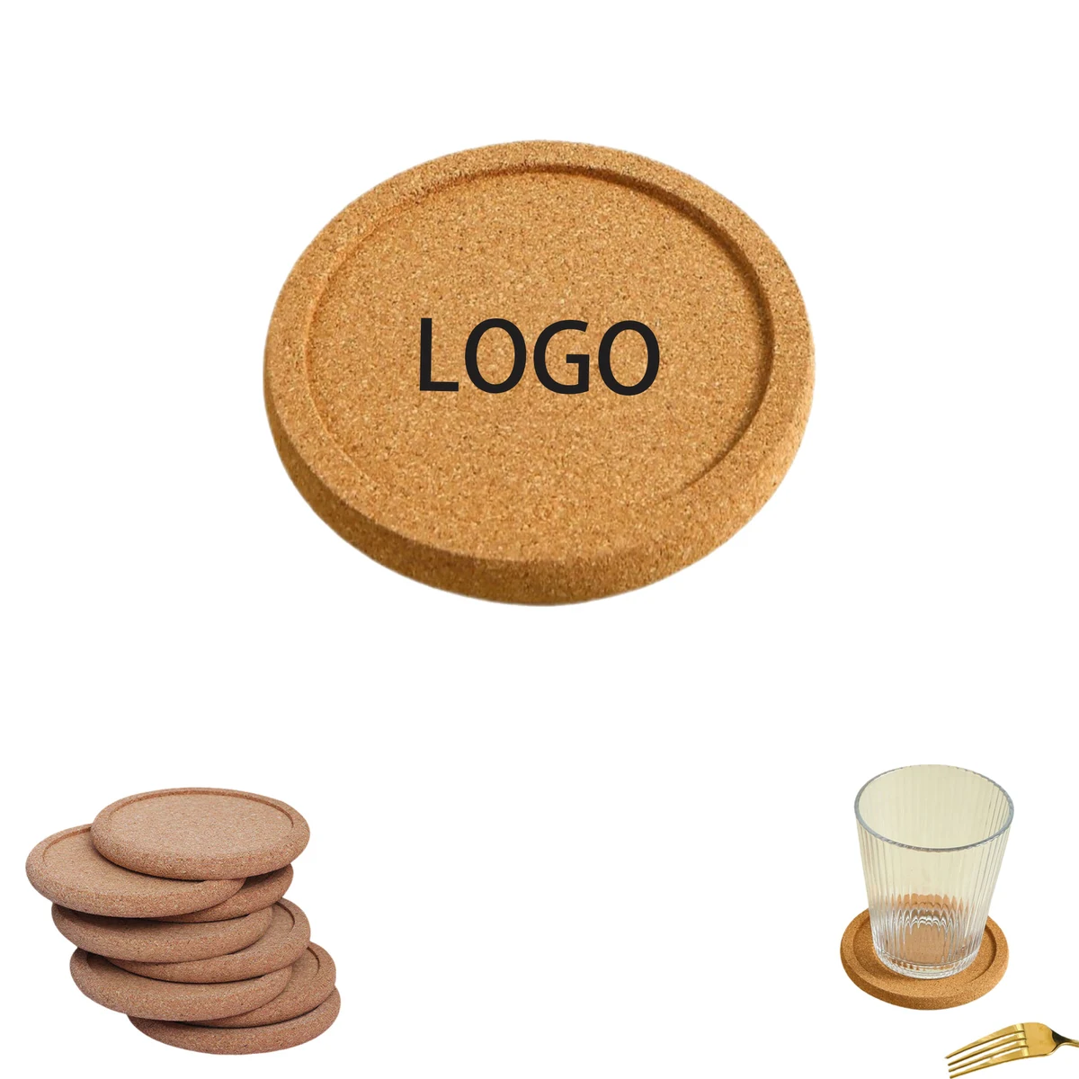 Coffee Drink Cork Coaster 1