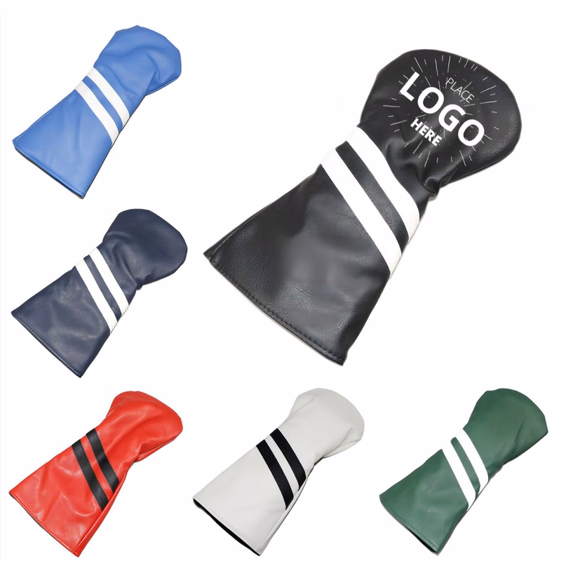 Custom Single-Color Logo Eco-Friendly PU Golf Wood Headcover