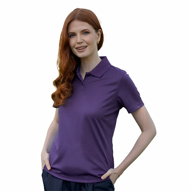 Women's Vansport Omega Solid Mesh Tech Polo
