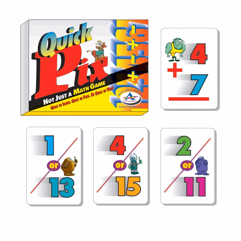 Quick Pix Math Version - 3-12 Players Ages 8+