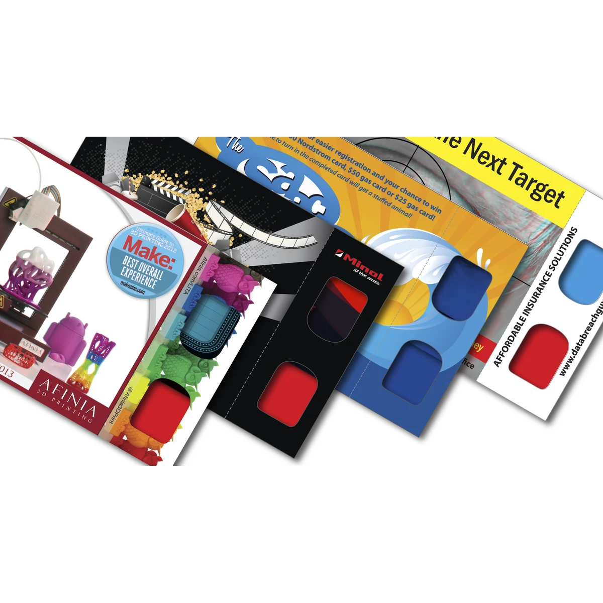 3D Greets Postcards - Red/Cyan Lenses - Custom Imprint 1