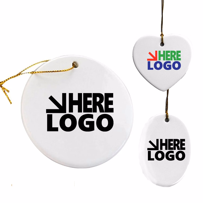 MOQ 15 Ceramic Pendant 3" Round