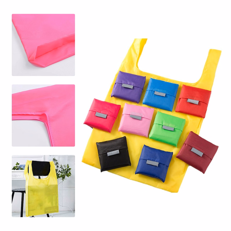 MOQ 50 Oxford Cloth Foldable Shopping Bag Custom Logo Eco-friendly Tote