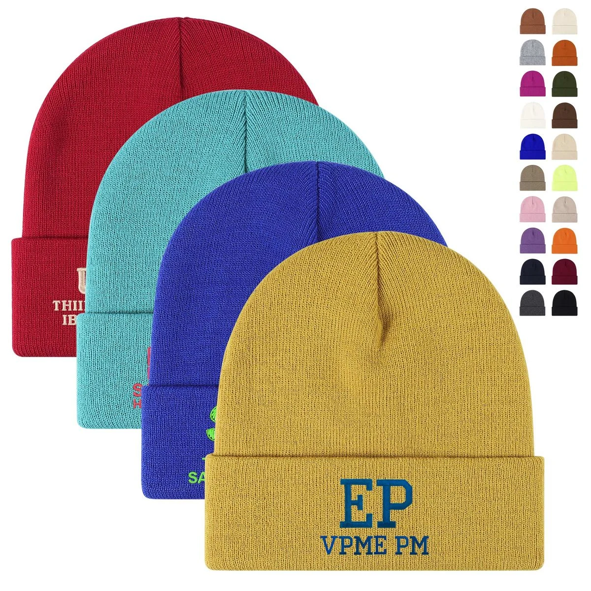 Acrylic Knitted Cap 1