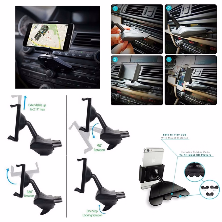 iBank ® CD Slot Smartphone Car Mount Holder Cradle
