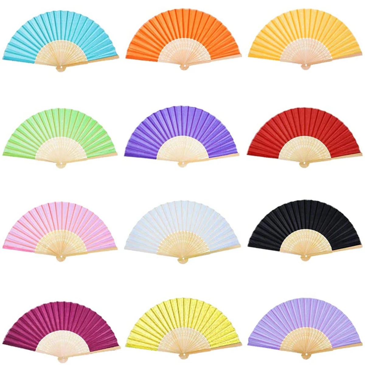 Hand Bamboo Folding Fan 1