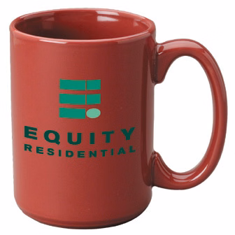 15 oz. Maroon Maxi Ceramic Mug