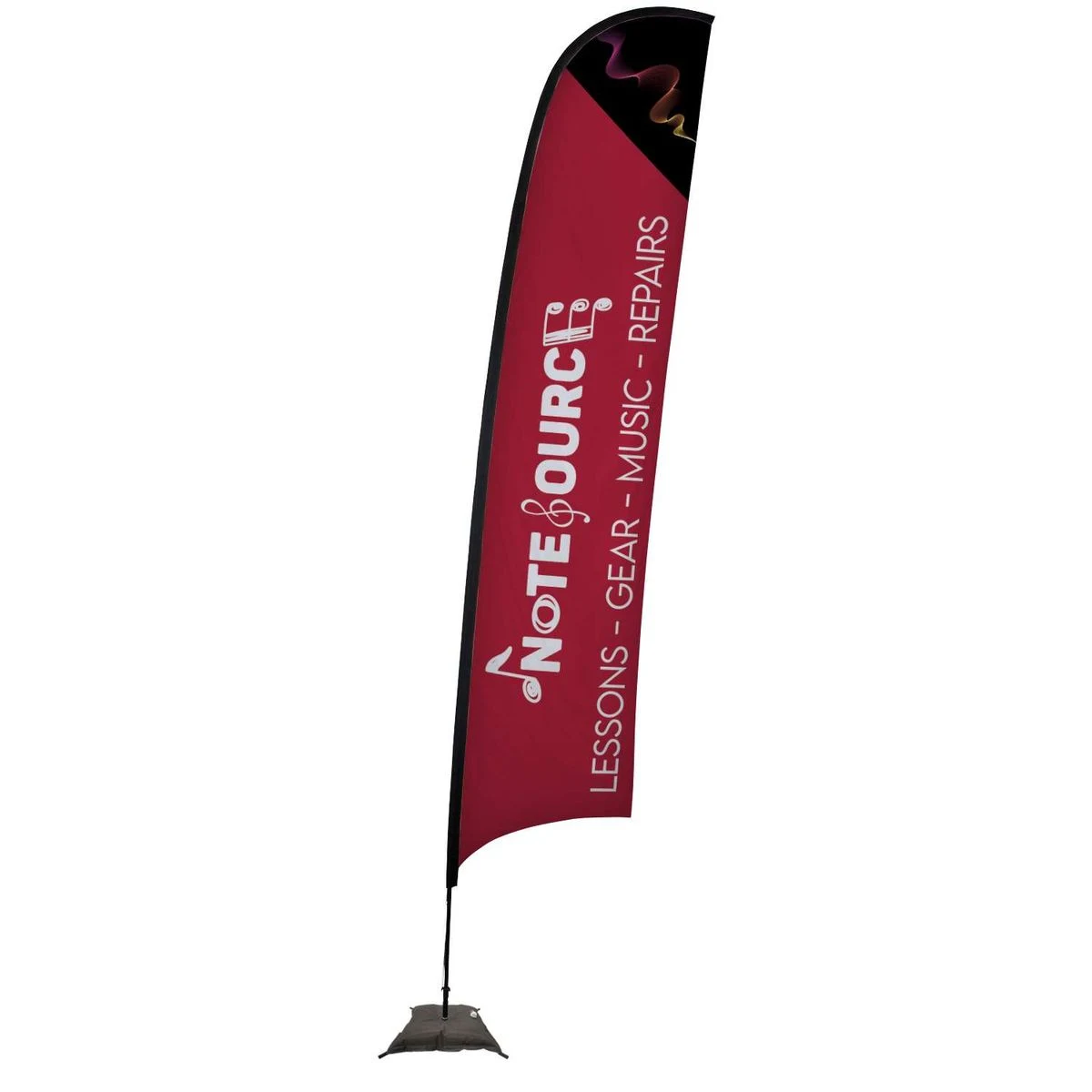 17' Elite Razor Nylon Sail Sign Kit (Single-Sided with Scissor Base) 1