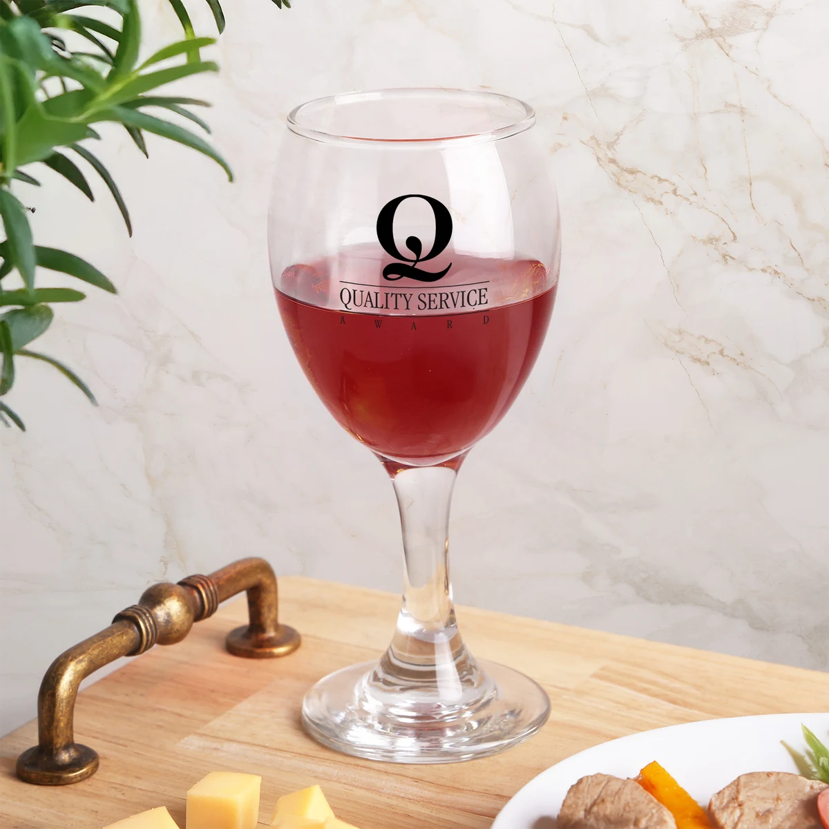 8.5 Oz. Rochester Wine Glass, custom glassware with logo imprint 1