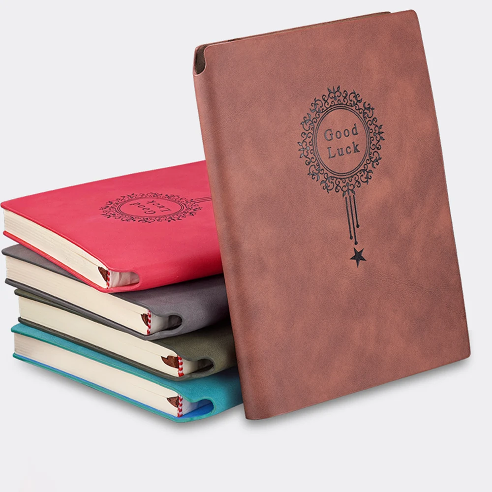 A5 Soft Leather Notebook With Pen Cover 1