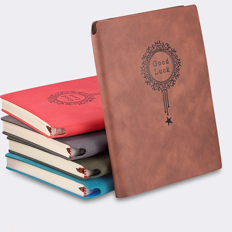 A5 Soft Leather Notebook With Pen Cover