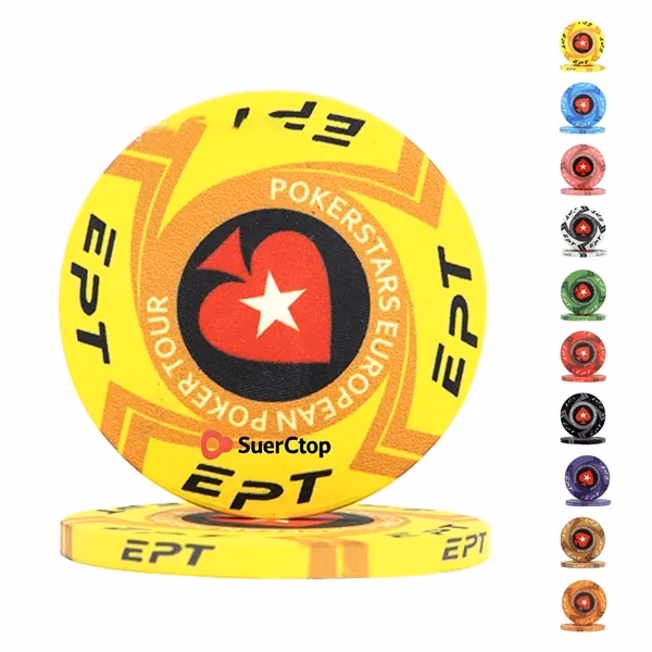 Custom Ceramic Poker Chip 39MM 1.54x0.13 — Casino-Grade Gaming Item