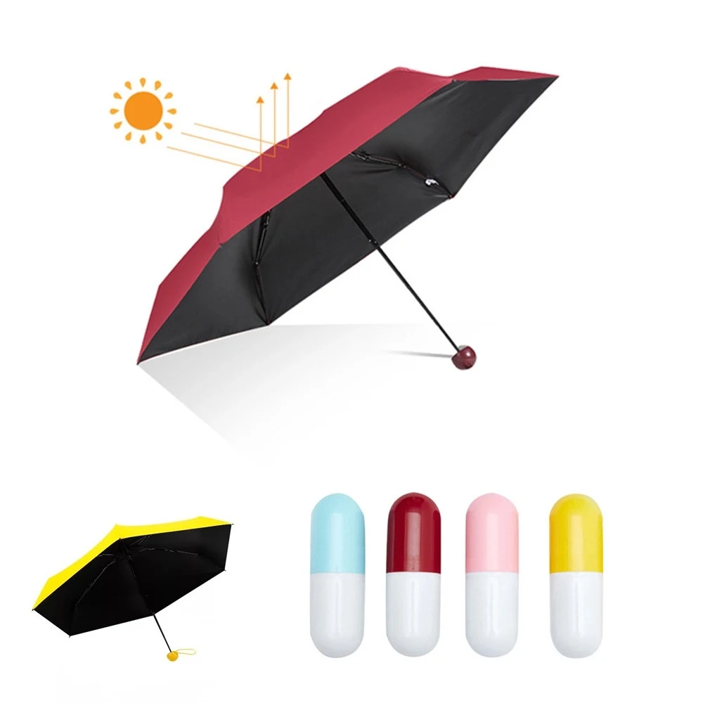 Mini Pocket Umbrella With Capsule Case 1