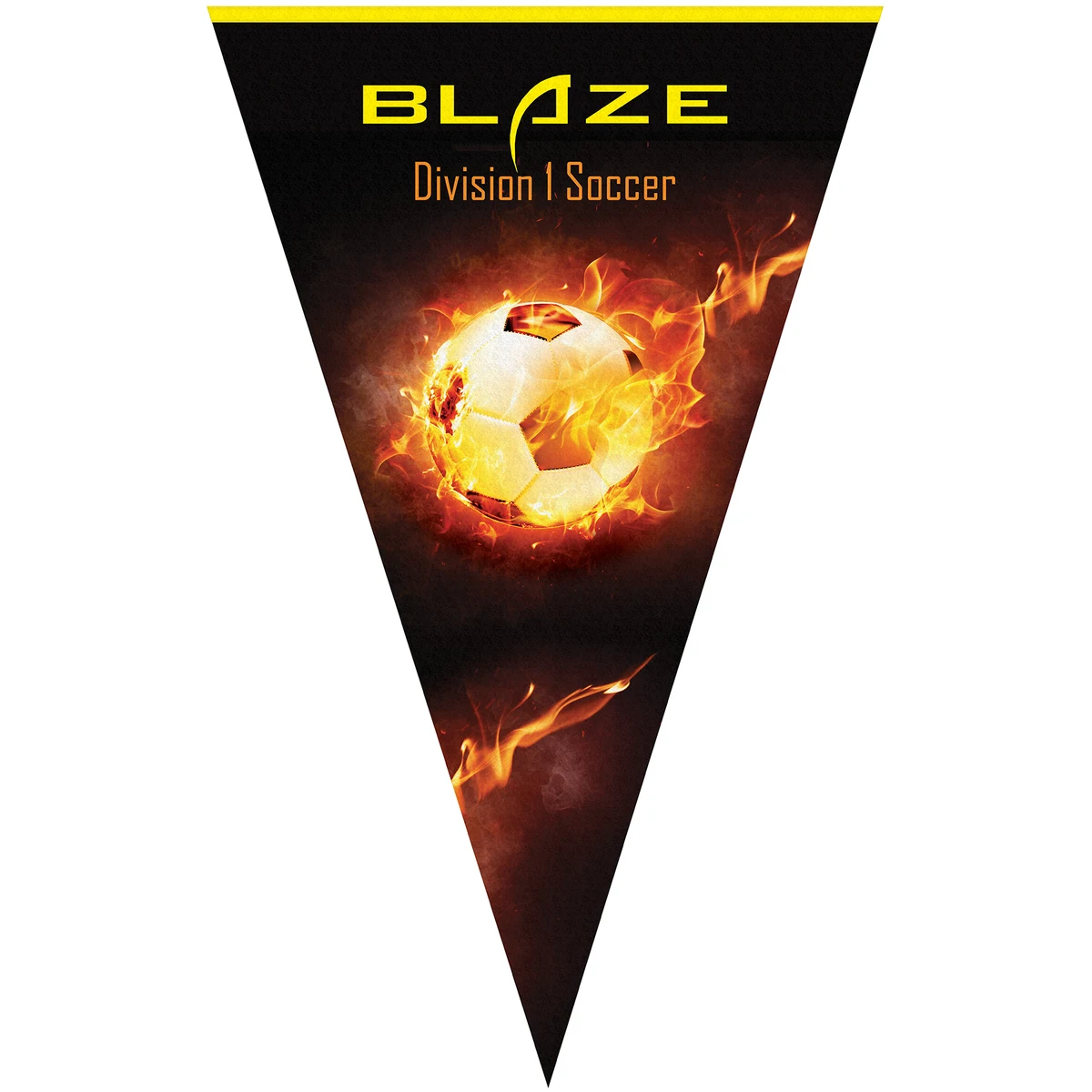 30" x 48" Vertical Triangle Shaped Felt Banner 1