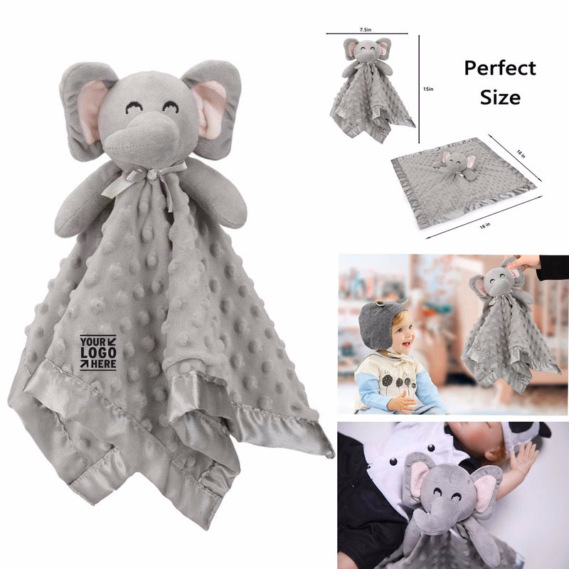 16 Inch Pro Elephant Newborn Boys Girls Stuffed Animal Grey Snuggle Toy
