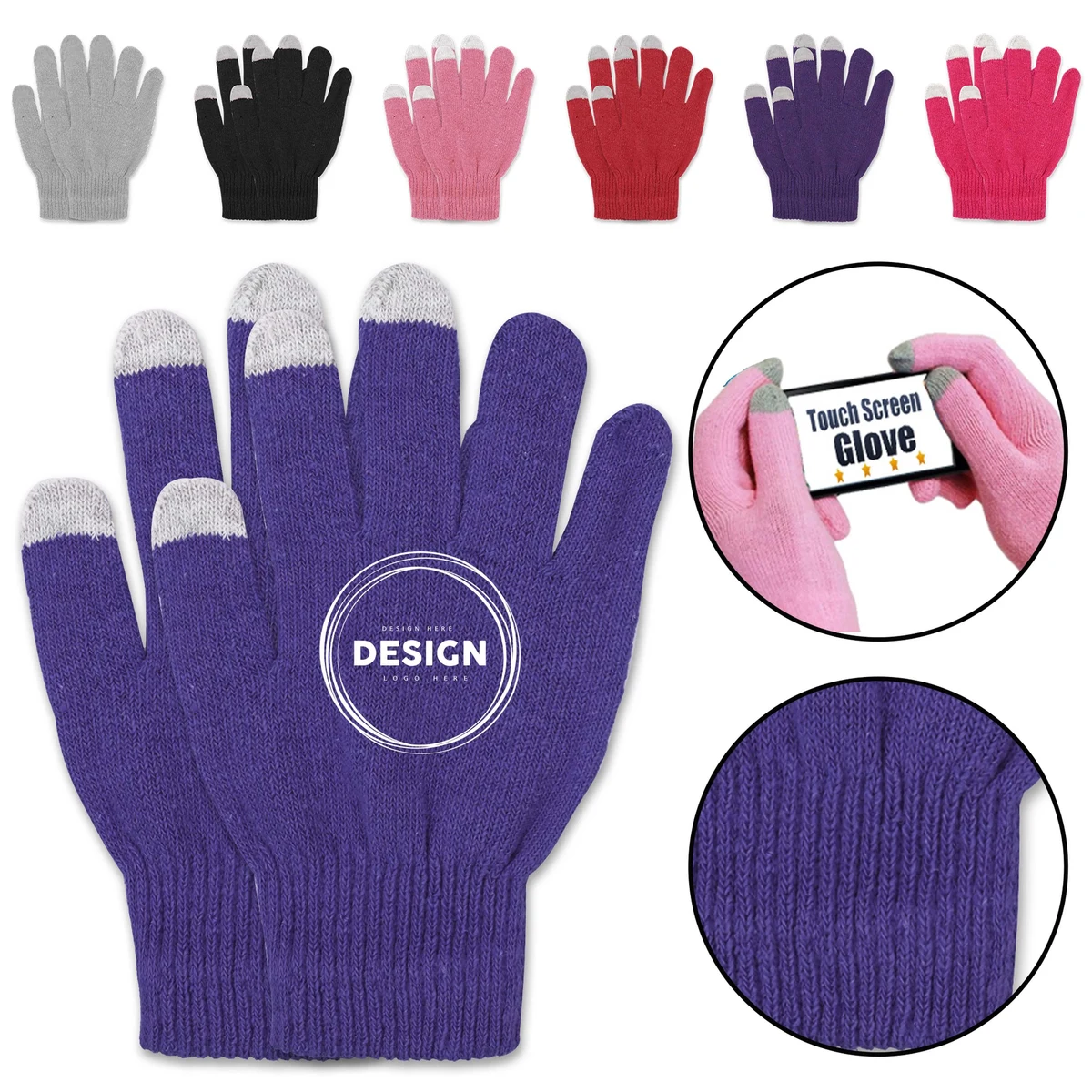 Enhanced Touchscreen Warm Knit Gloves 1