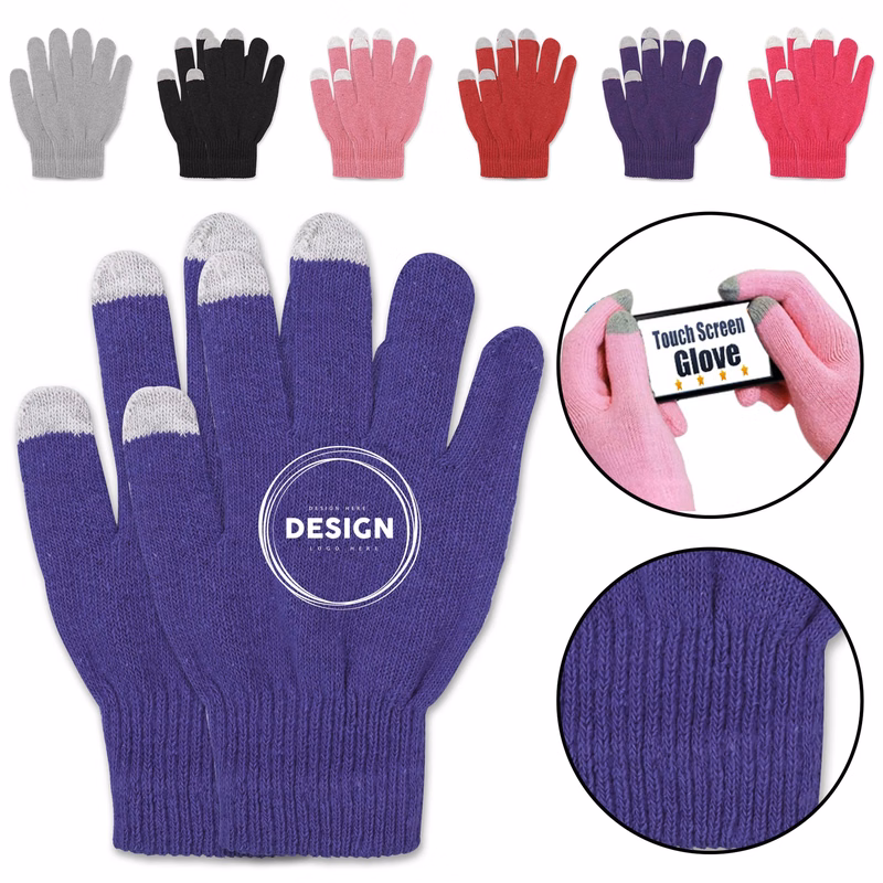 Enhanced Touchscreen Warm Knit Gloves