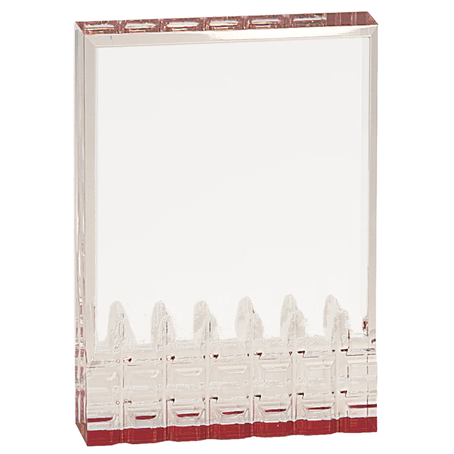 3.5" x 5" Red Mirage Acrylic Award 1