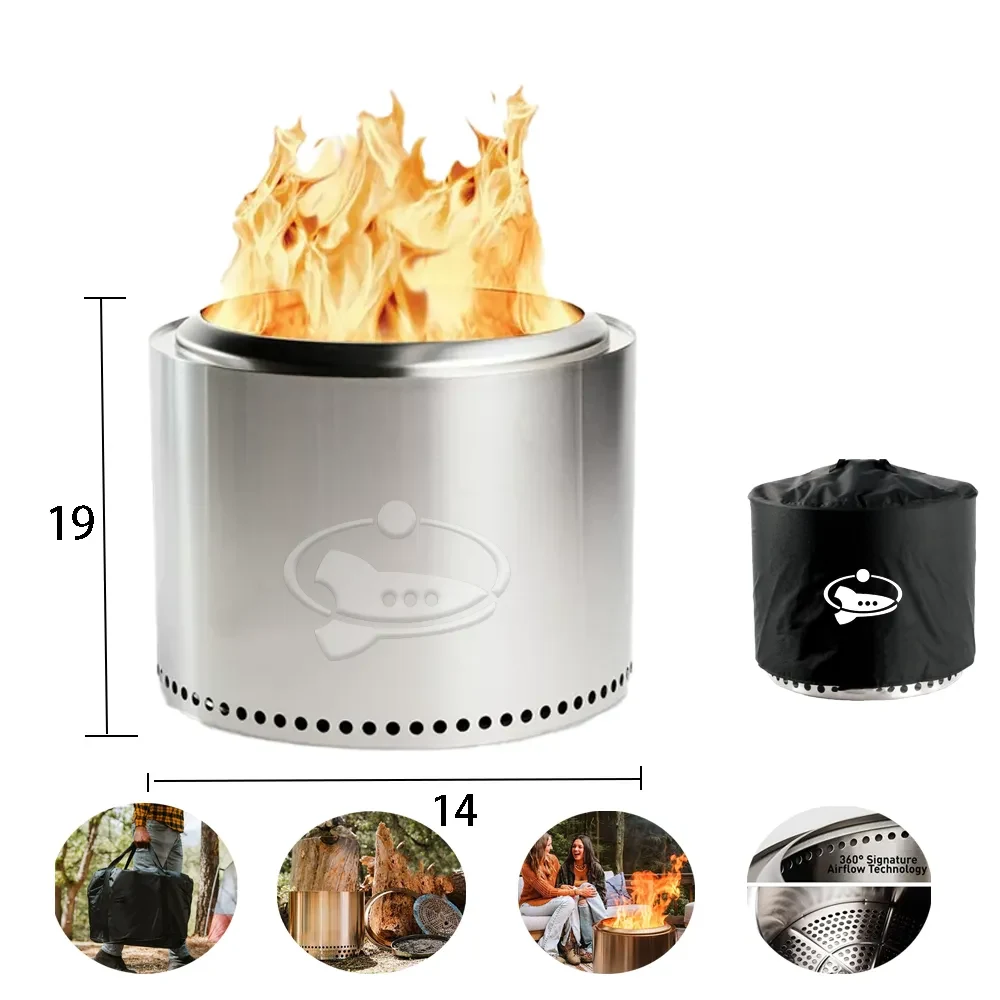 14"D Large Table Top Fire Pit 1