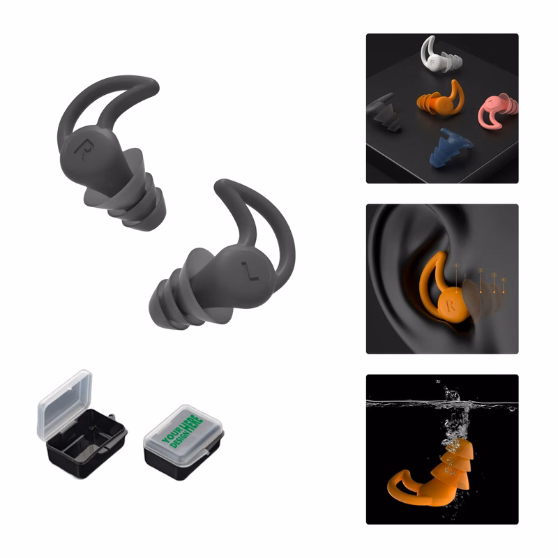 Silicone Noise Reduction Earplugs for Sleep and Swimming