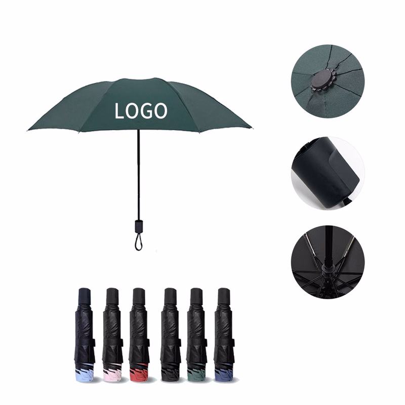 Bumping Fabric Collapsible Sun Umbrella