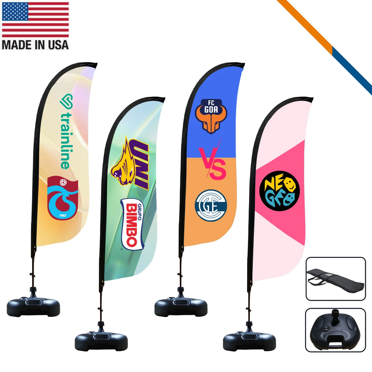 9' Aynia Single-Sided Feather Flag 1