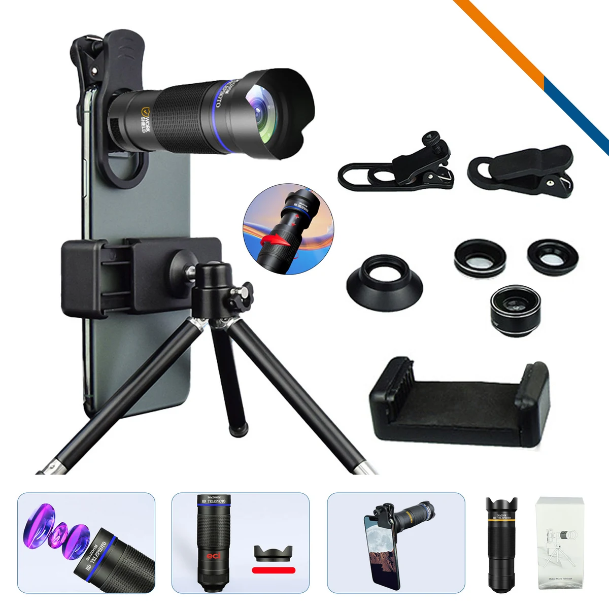 FarSight 36X Retractable Zoom Phone Lens Kit 1