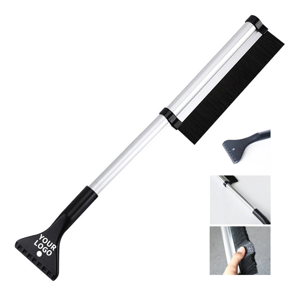 Extendable Snow Brush With Ice Scraper 16.6" To 23.6" 1