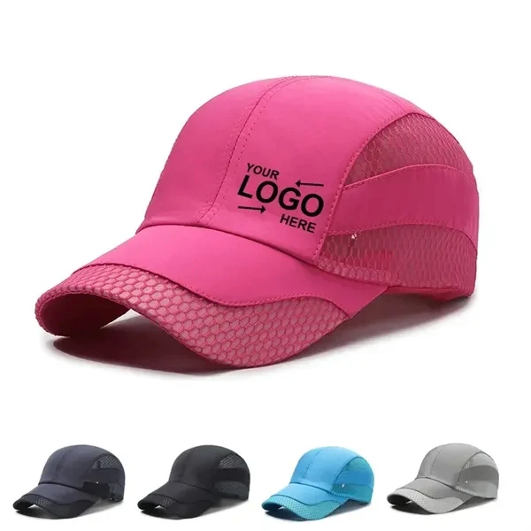 Custom Quick Drying Polyester Baseball Cap — Breathable Mesh Headwear for Professionals 1