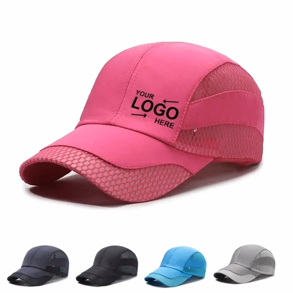 Custom Quick Drying Polyester Baseball Cap — Breathable Mesh Headwear for Professionals