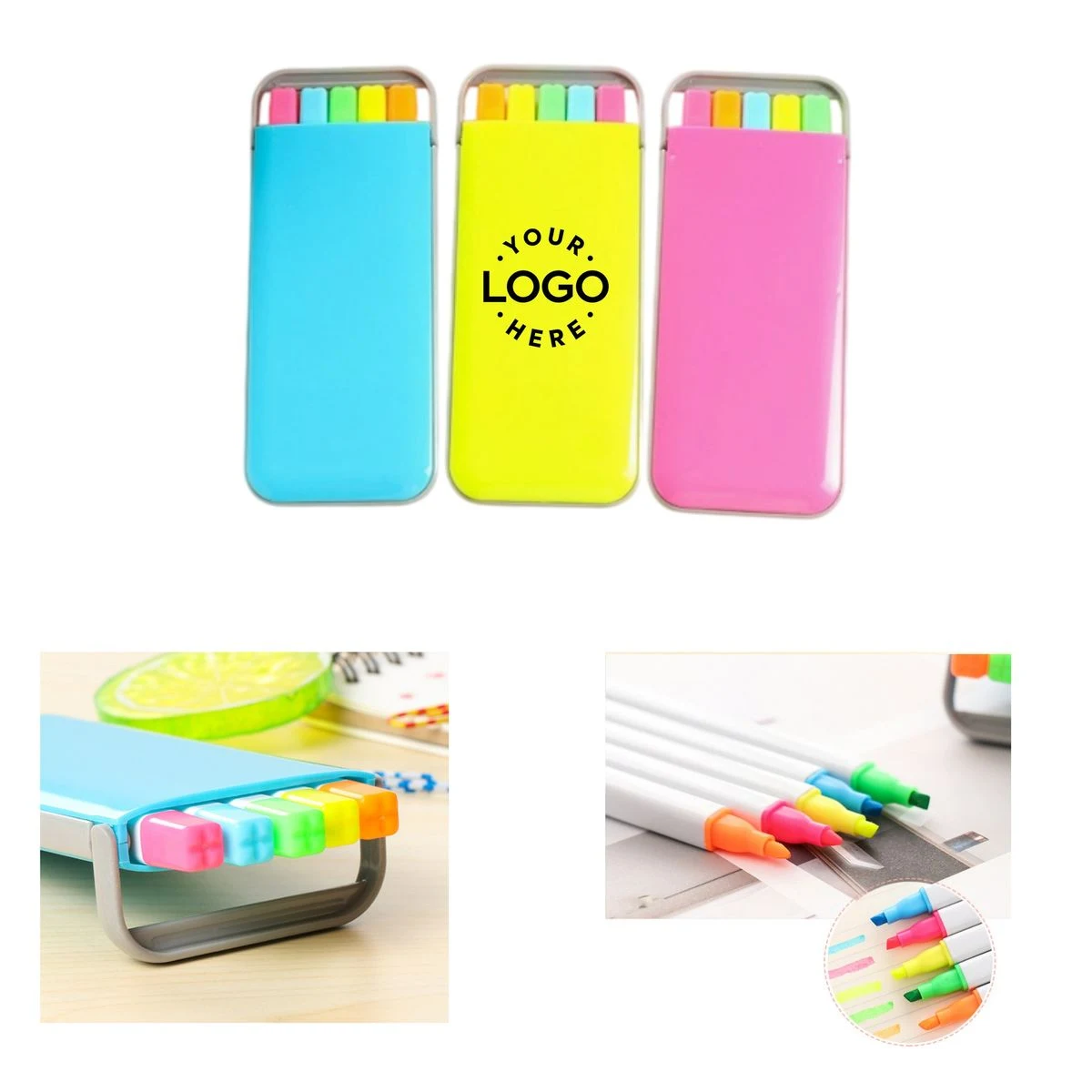 5 Piece Boxed Highlighter Set 1