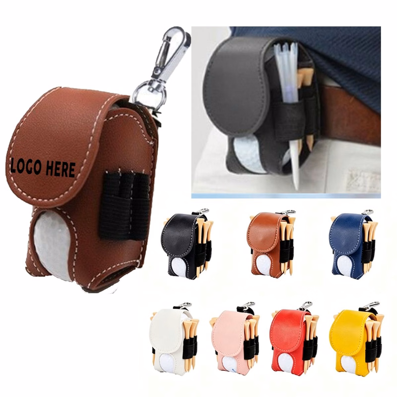Durable Scratch-Resistant PU Portable Golf Ball Storage Bag