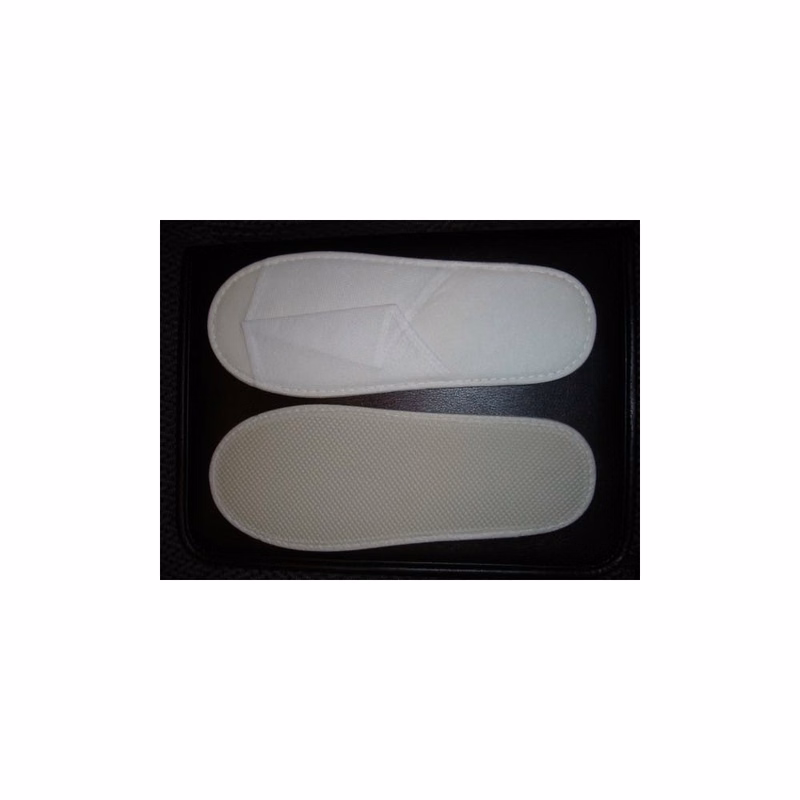 Non-Skid Disposable Padded Slippers - White