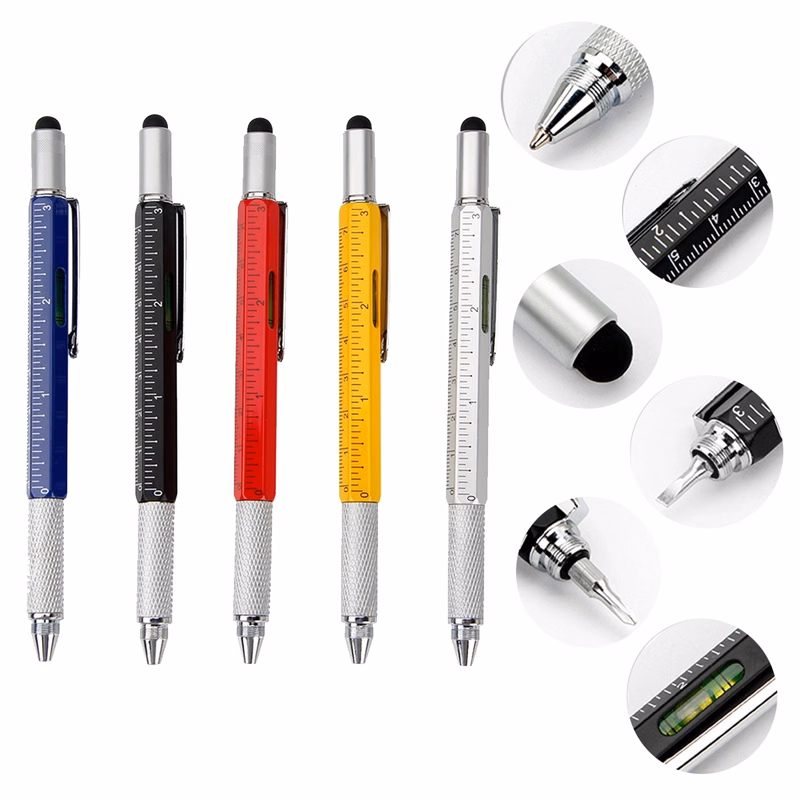 6 in 1 Multifunction Ballpoint Pen