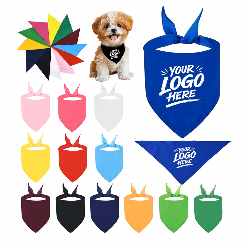 Adjustable Cotton Dog Bandana for Stylish Pets