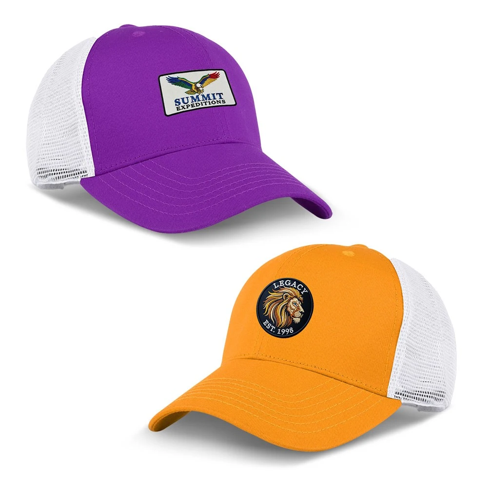 Custom Logo 6 Panel Low Profile Trucker Cap 1