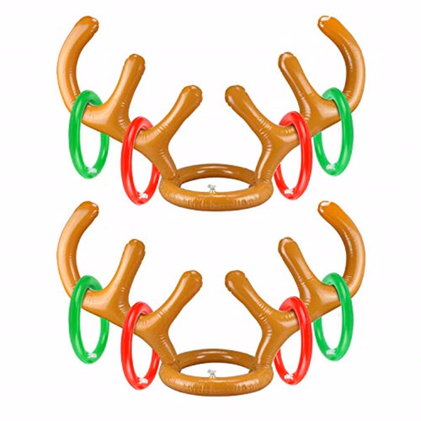 Inflatable Reindeer Antler Ring Toss Game