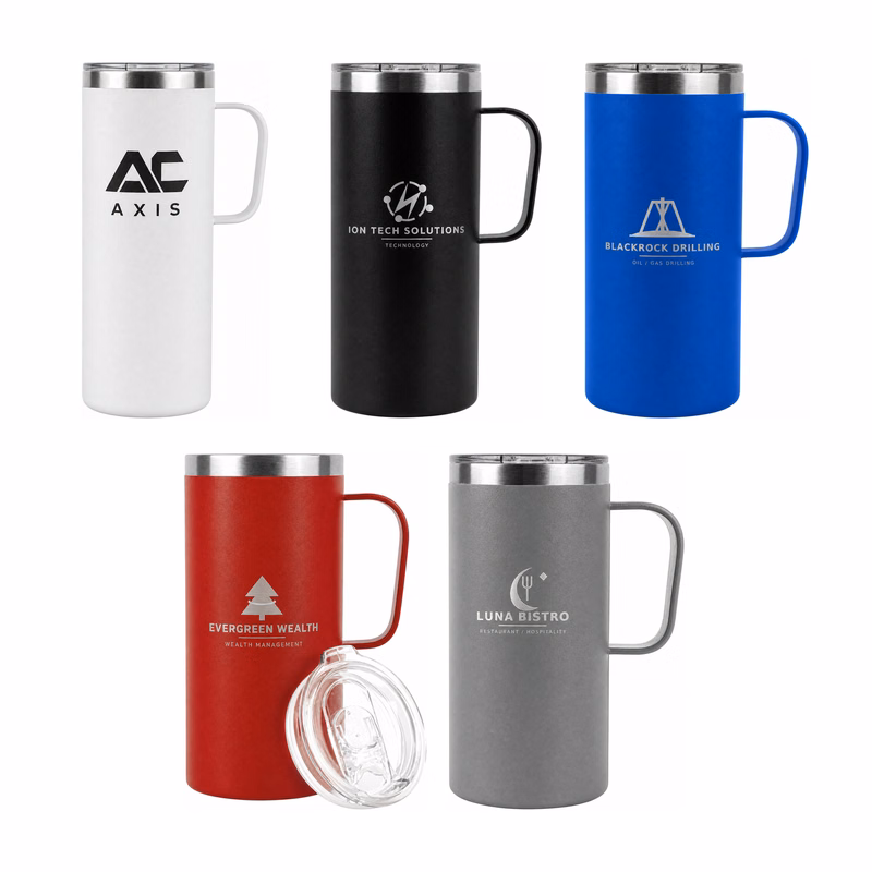 Endura 20 oz Vacuum Insulated Tall Mug with Spill-Proof Clear Sip-Lid
