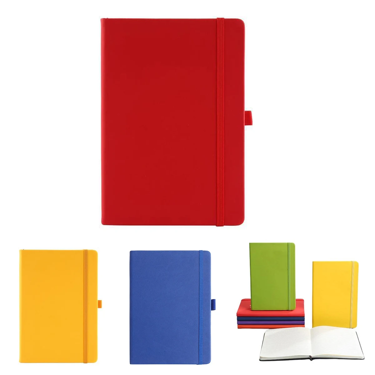 A6 PU Leather Notebook W/ Pen Holder 1