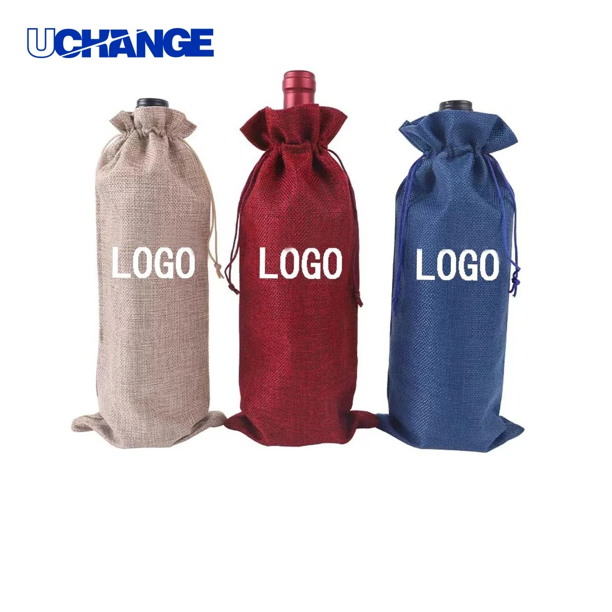 Burlap Wine Bag Container 1